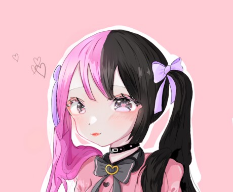 可愛いきらきらした女の子を描きます イメージ1