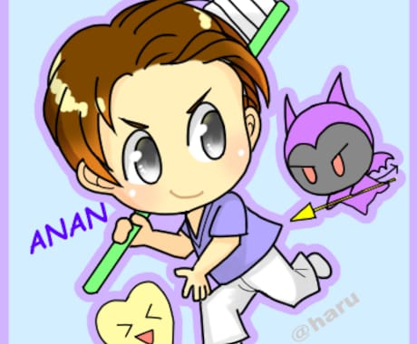 イラストでワクワクをお届けいたします ちびキャラが得意現役歯科衛生士 イメージ1