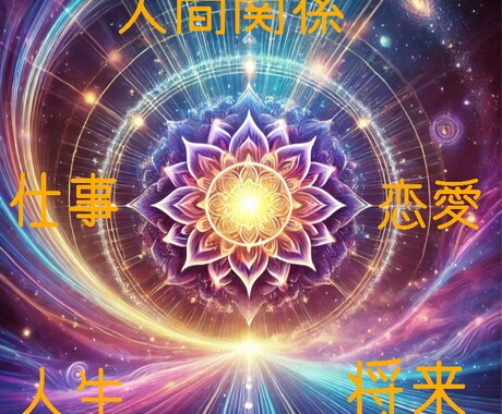 人間関係、仕事、恋愛、結婚、その他を占います あなたの良き未来の為に前向きなアドバイス イメージ1