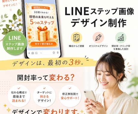 LINEステップ画像制作します イメージ1