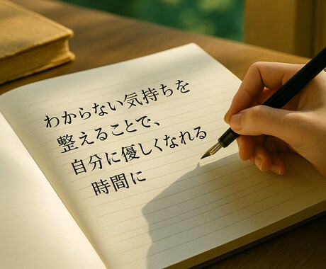 言葉にならない気持ちの整理をお手伝いします わからない気持ちを整えることで、自分に優しくなれる時間に イメージ1