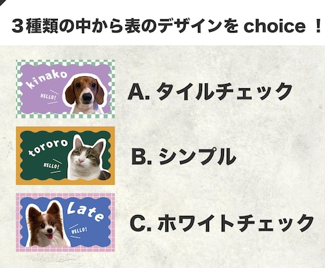 唯一無二のペット名刺制作します おしゃれPOPでかわいい名刺！100枚印刷送料込み イメージ2