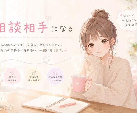 愚痴でも何でも聞きます 誰かに話せるだけで楽になる事もあります。是非お手伝いを イメージ1