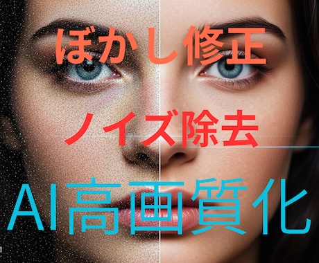 ノイズ除去ぼかし修正のAI高画質化ツール売ります 写真やイラストを美しく復元できるAI解析高画質化ツール イメージ1