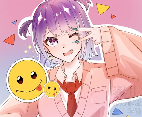 SNSに使えるアイコンイラスト描きます 可愛い絵柄！惹き付けられる目の色！髪の透明感！ イメージ1