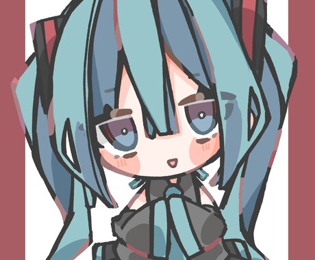 SNSアイコン作成します かわいい！けどちょっぴりダークなイラスト イメージ2