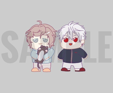 ちまっとしたミニキャラ(SDキャラ)を描きます VTuberのデフォルメ絵、アイコン、夢絵のコテキャなどへ！ イメージ2