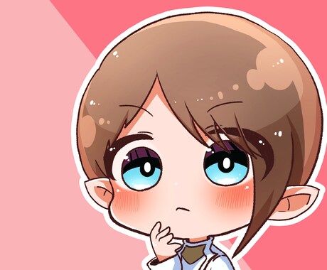 ツヤツヤのデフォルメアイコン描きます イメージ1