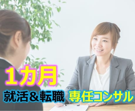 １か月定額質問し放題◆就活＆転職のコンサルします ES/職務経歴書の添削や面接対策など納得いくまで専任指導！ イメージ1