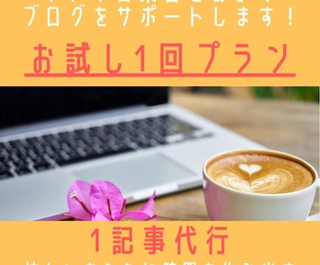 アメブロ１記事代行いたします お客さまの心をつかむ記事を作成♡特別お試しプラン イメージ1