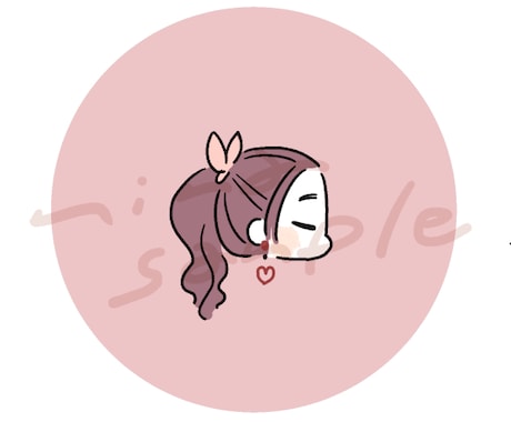 ゆるっとかわいい♡アイコンイラスト描きます ♡小物やポーズ無料 ♡カラー白黒どちらでもOK イメージ1