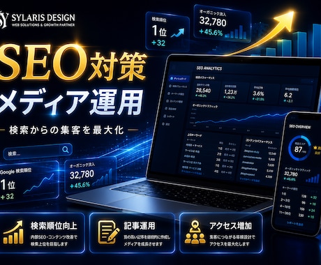 SEO対策・記事運用で検索から集客をサポートします イメージ1