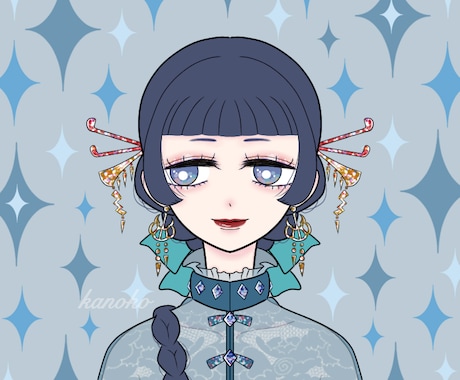 キラキラしたかわいいアイコン・イラストお描きします 商用OK！パッと目を引く個性的でかわいいイラストSNS等に！ イメージ2
