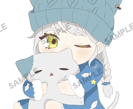 かわいい3等身のデフォルメキャラ描きます SNSアイコン、挿絵、動画内イラストにおすすめ！！！ イメージ2