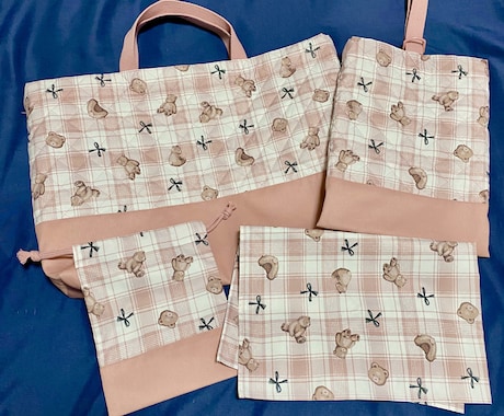 入園入学用品、布小物縫製代行します 作る時間のない方へ丁寧にご希望に沿ってお作りします。 イメージ1
