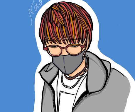おしゃれポップな似顔絵アイコン描きます 目立つアイコン間違いなし！お写真から作成致します。 イメージ2