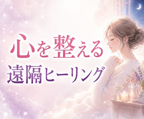 不安で眠れない夜｜心を整える遠隔ヒーリングします 恋愛や仕事、人間関係で疲れた心を癒し穏やかな状態へ整えます イメージ1