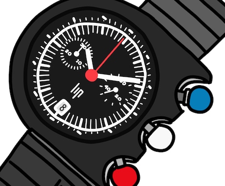 ポップな【腕時計】のイラスト描きます 愛用の腕時計・思い出の腕時計‼︎ イメージ2