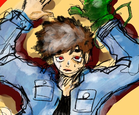 自由奔放な世界観の絵を描きます 「わお！」って感じの自由さです。 イメージ2