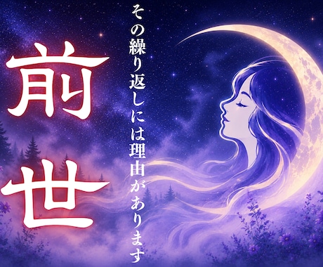 前世を霊視し 繰り返す苦しみの原因を解きます 恋愛も人間関係も同じ壁の繰り返し。魂に残る原因を解きます イメージ1