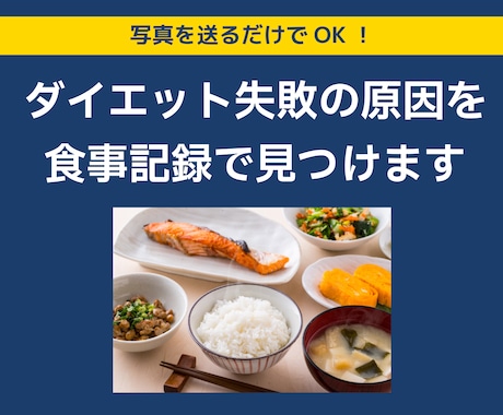食事記録でダイエット・栄養の悩みに答えます 管理栄養士27年｜ダイエット・成長期・更年期も対応します イメージ1