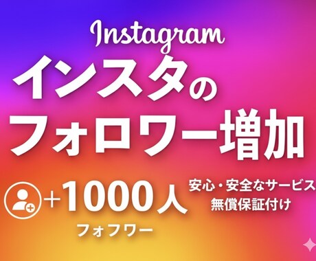 Instagram海外フォロワー増加します ⭐︎最高品質◎減少なし◎インスタ海外フォロワー イメージ1