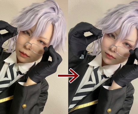 現役コスプレイヤーが3枚までお写真加工します コスプレ歴5年のコスプレイヤーがお顔の形を整えます！ イメージ1