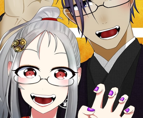動画配信者様のサムネイルや支援絵作成致します 支援イラストをもっと増やしたい方！ イメージ1