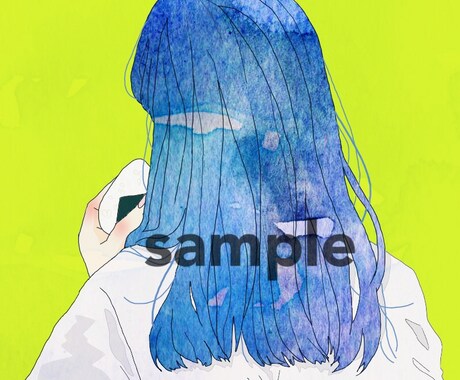女子の後ろ姿イラスト描きます おしゃれなイラストを求めている方向け イメージ2