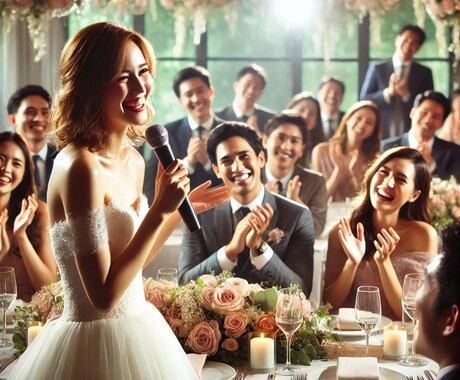 3日以内！世界に一つだけの結婚式スピーチ作成します あなたの想いをカタチに、特別な日を彩ります イメージ1