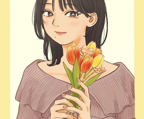 お写真から可愛い似顔絵作成します SNSアイコンやサムネイルに、大人かわいい似顔絵制作します イメージ2