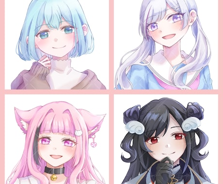 SNSアイコン・イラスト描きます 修正上限無し◎細かいオーダーにも対応可能です！ イメージ1