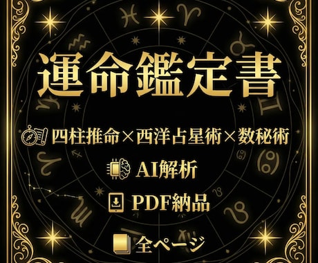 サービス価格！【高精度人工知能】占いします 運命は、計算できる。 占術2000年の叡智 × 超学習AI。 イメージ1