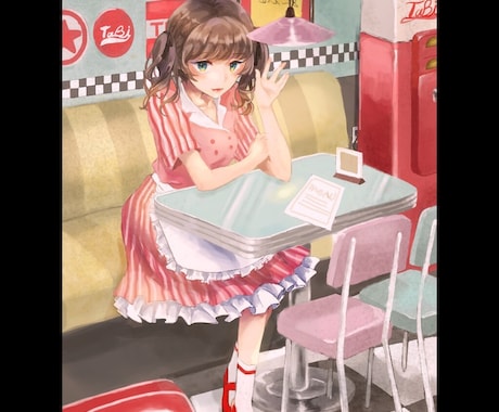 背景付きイラスト販売します 生活感のあるおしゃれな背景イラスト イメージ2