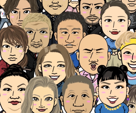 ポップアイコン！あなたの似顔絵イラスト製作します フライヤーや名刺、サイト、SNSアイコンにいかがでしょうか！ イメージ2