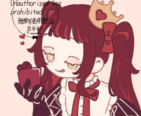 可愛らしい女の子のアイコンイラストを描きます SNSのアイコンに使える女の子のデフォルメイラスト イメージ1