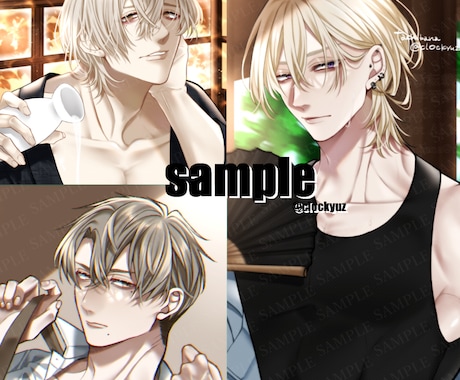 BL小説表紙/音声作品ジャケットなど◆制作します 小説、同人誌の表紙/同人音声作品ジャケットイラストなど◆ イメージ2