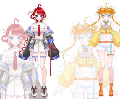 キャラクター・衣装デザイン、立ち絵承ります “個性”が光る、あなただけのキャラクター イメージ2