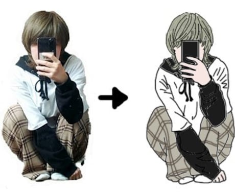 写真をそのままイラストにします イメージ1
