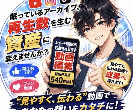 6本4,000円ショート動画作ります 切り抜き長編動画もO.K. Vtuber様、個人配信者も！ イメージ2