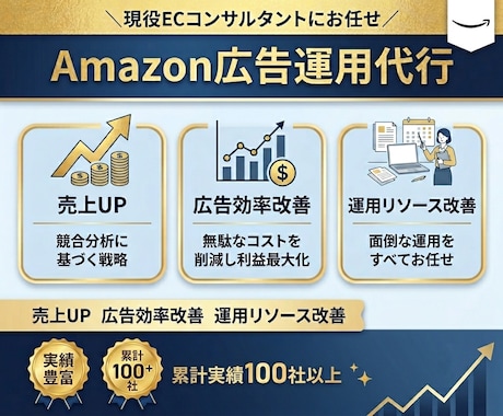 Amazonの広告運用をプロが代行します 現役ECコンサルタントがAmazon広告を運用代行します イメージ1