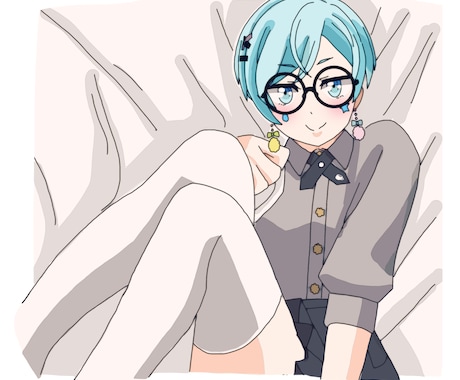 SNSアイコンイラスト描きます 見本画像のような雰囲気のイラストを提供します イメージ2