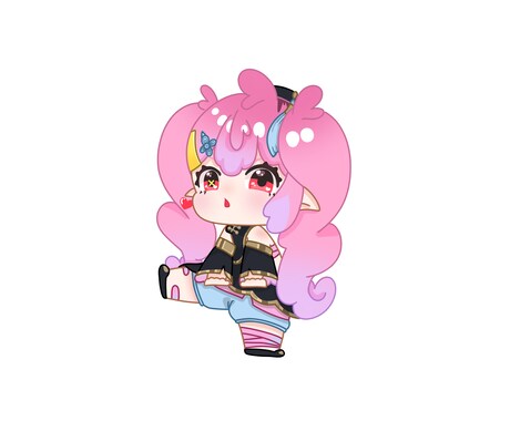 きゅるんとした可愛い女の子のSD描きます 商用利用可能。初めての方も安心してご相談ください！ イメージ2