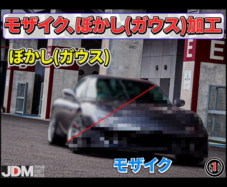 動画のピンポイント部分をモザイクぼかし処理致します 5分未満の動画は1日納品、60分以上の動画も対応可能です！ イメージ1