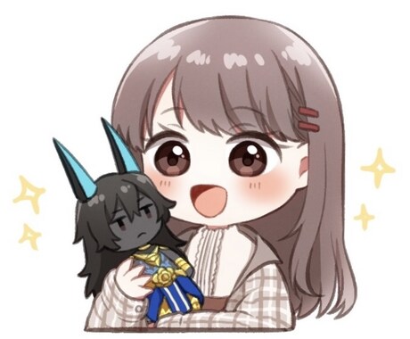 推しぬいをぎゅっと抱っこ♡アイコン制作致します 夢絵アイコン★あなたの推し様を可愛いぬいぐるみにしませんか？ イメージ2