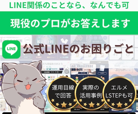 LINE公式/エルメに関するお悩み、ご相談承ります 現役のマーケッターに、なんでもご相談ください イメージ2