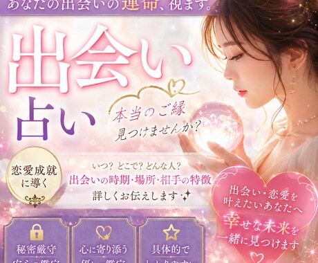 あなたの運命の出会いを占います ここでしか知ることの出来ない占い、試してみませんか？ イメージ1