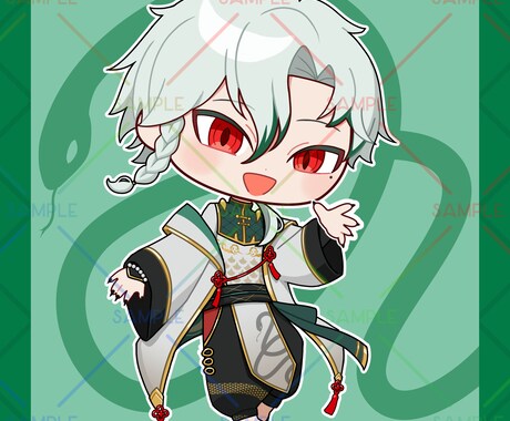 アイコンなどに使えるかわいいデフォルメ描きます 某ゲーム風なポップでかわいいデフォルメ イメージ2