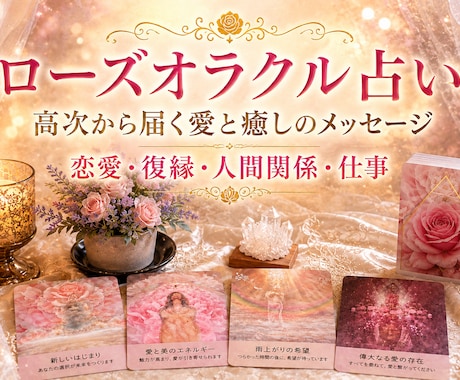 ローズオラクルカードで占います 〜心の迷いをほどき、本当の答えへ〜 イメージ1