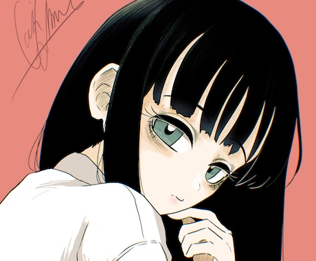 ダウナー系女の子キャラSNSイラストを提供します SNSアイコン・ダウナーイラスト制作 イメージ2